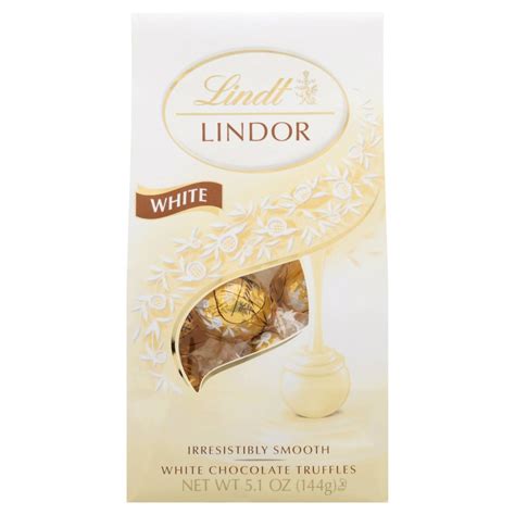 Lindt Lindor White Chocolate Truffles Shop Candy At H E B