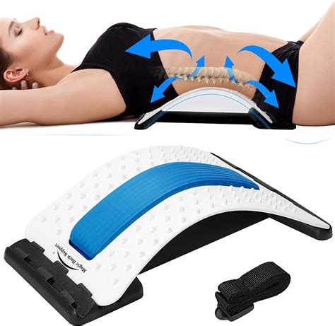 Back Stretcher Device Lower Back Pain Relief Lumbar Stretching