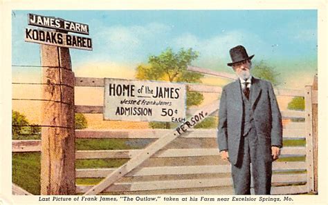 Last Picture Of Frank James The Outlaw Famous People Postcard