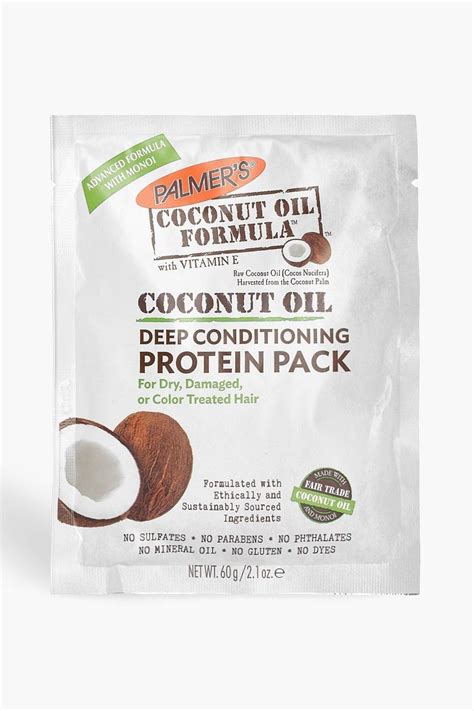 Coconut oil might be exactly what you need. Womens Palmer's Coconut Oil Protein Pack 60g - white - One ...