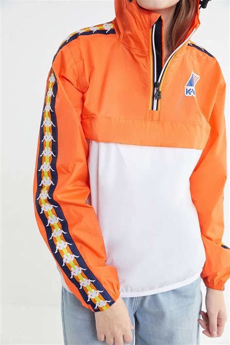 kappa x k way le vrai leon popover jacket urban outfitters canada