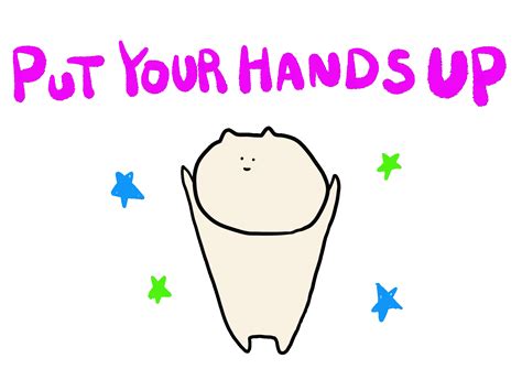 Put Your Hands Up Dance Sticker For Ios And Android Giphy
