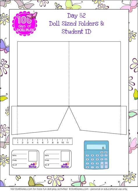 I Love These Little School Supply Printables From Doll Diaries