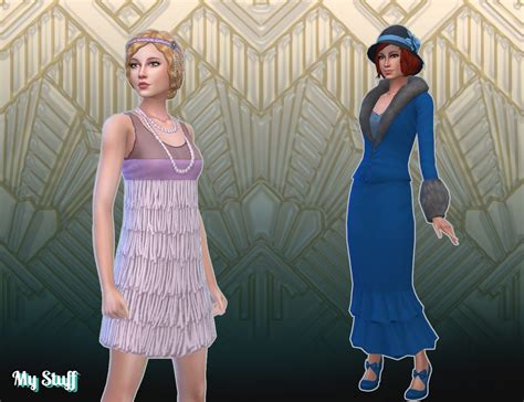 20s Fashion Pack My Stuff Sims Challenge Sims 4 Decades Challenge