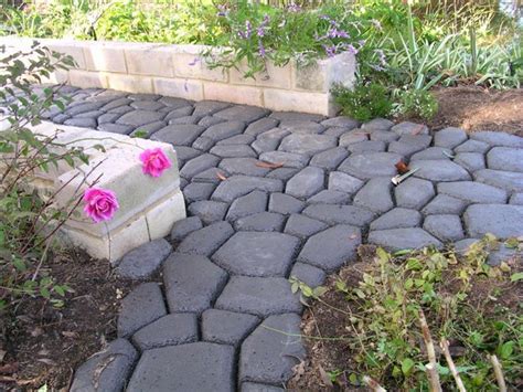 It takes four days to cure the wet concrete in the mold. DIY 60cm Garden Stone Concrete Cement Mold Paver Walkmaker ...