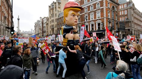 In Pictures Demonstrators Protest Trumps Uk Visit Cnn