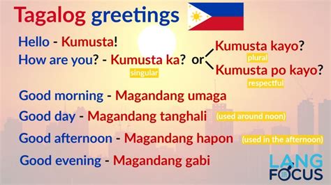 25 Basic Tagalog Phrases And Greetings Tagalog Words Filipino Words