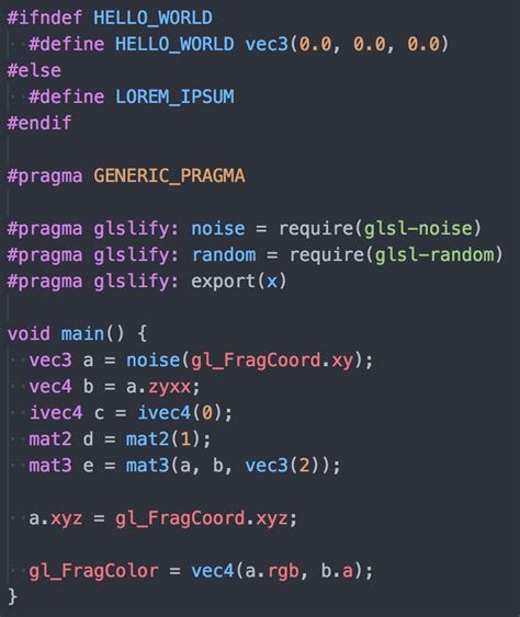 Github Hughsklanguage Glsl Atom Language Support For Glsl