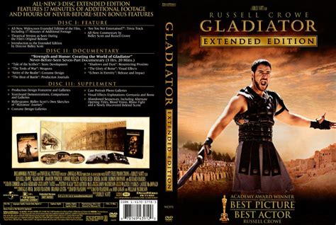 Gladiator Extended Version Movie Dvd Scanned Covers 1565gladiator