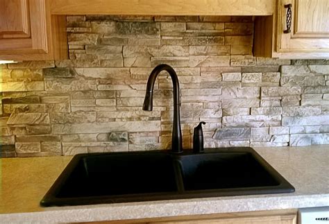 Faux Stone Panels For Kitchen Backsplash Things In The Kitchen