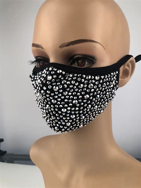 Rhinestone Face Mask Polrekick