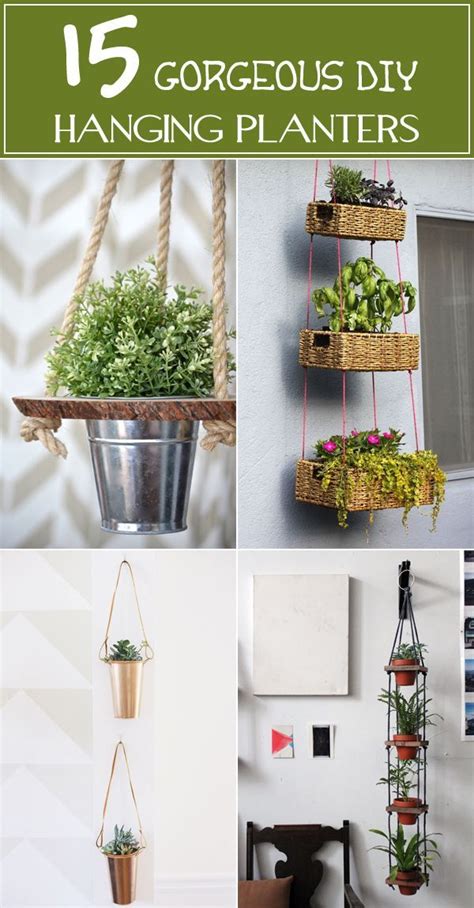 15 Gorgeous Diy Hanging Planter Ideas To Beautify Your