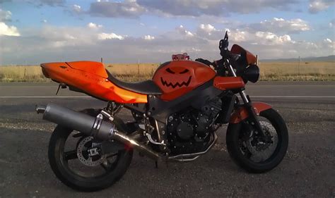 Motorcycle Pumpkin Carvings Moto Lady