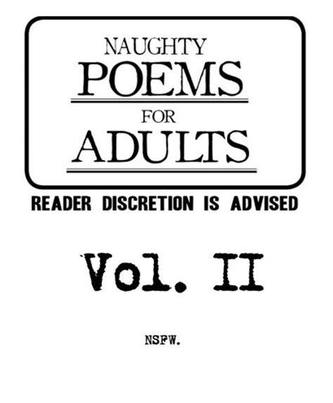 Naughty Poems For Adults Vol 1 8 Etsy
