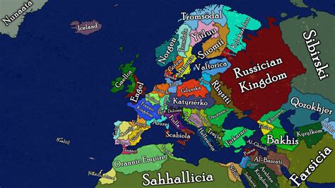 Map Of An Alternative Europe By Obscuriummaps On Deviantart