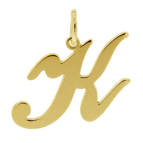 9ct Gold Plated Any Initial Letter Name Pendant Charm Necklace With