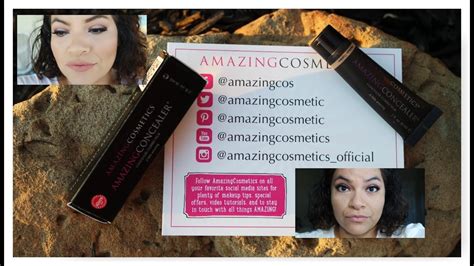 amazing cosmetics amazing concealer review and demo youtube