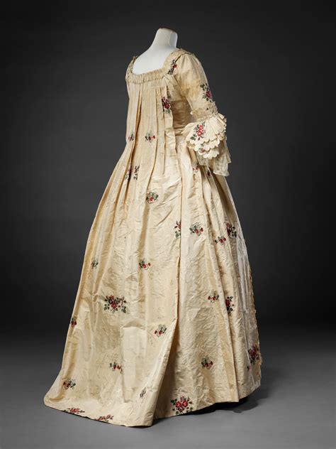 1770s Gown Dresses Antique Dress 18th Century Womens Fashion