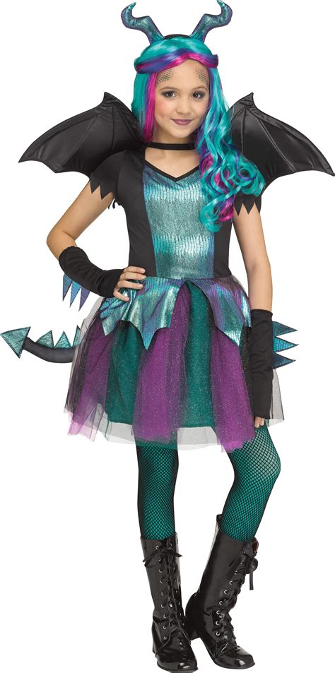 Halloween Girls Dragon Queen Costume Size Small By Fun World Walmart