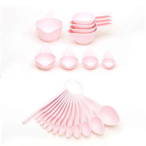 Pourfect 22pc Pink Measuring Spoon And Cup Sets Are The Worlds Largest