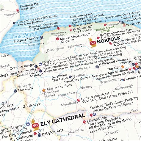 Stgs Lavishly Produced Great British Film And Tv Map — Marvellous Maps