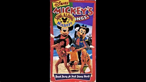 Mickey S Fun Songs Beach Party At Walt Disney World VHS Full In HD YouTube