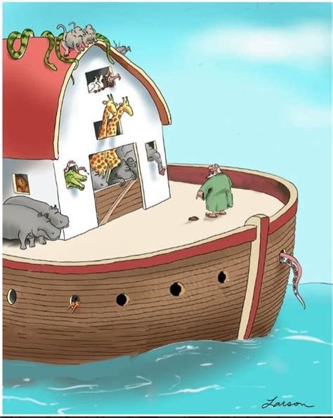 Suddenly The Ark Idea Wasnt Such A Good One Far Side Cartoons The