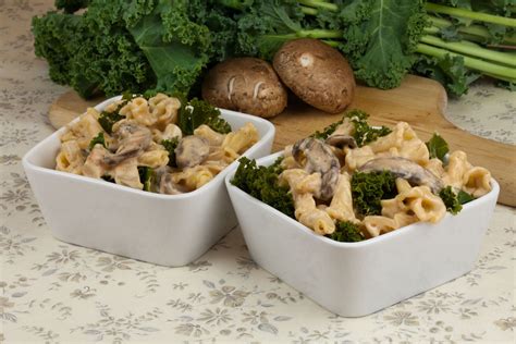 Creamy Portobello Mushroom And Kale Pasta