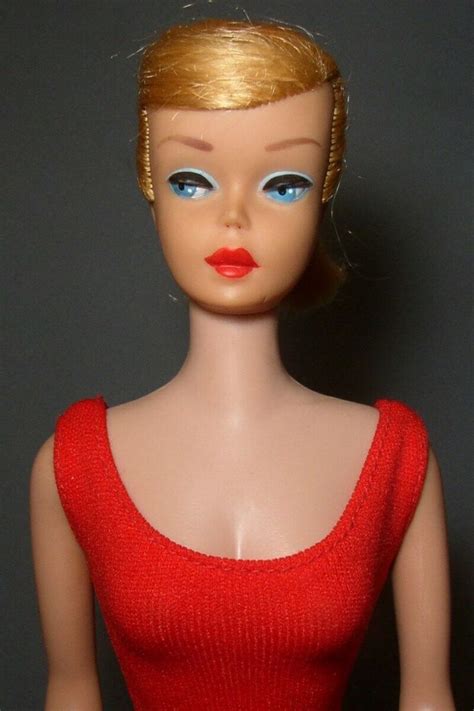 Vintage 1964 Blonde Swirl Ponytail Barbie Doll In Original Suit