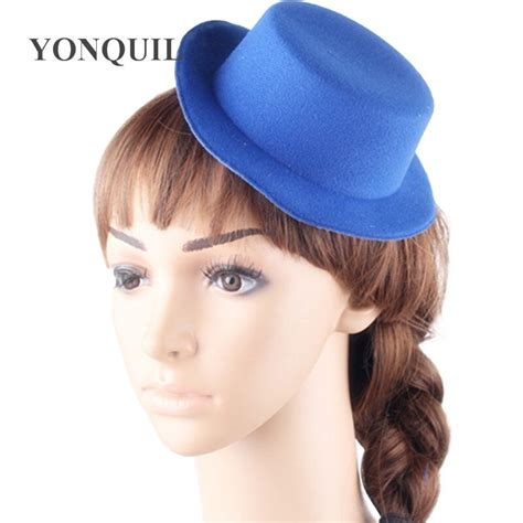 These hats are perfect for your mardi gras costume just grab some masks and beads and let the good times roll. Royal blue Mini 17CM Top Hat base Children Women wedding ...
