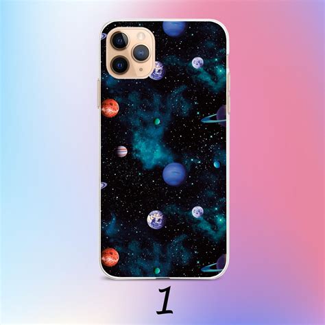 Space Phone Case Planet Galaxy Cover Astronaut Iphone 11 Pro Etsy