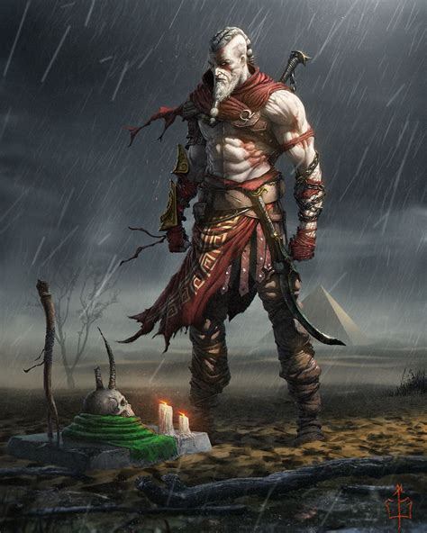 Artstation Revenge Rising Çağlayan Kaya Göksoy Kratos God Of War