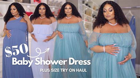 Cute Cheap Baby Shower Dress Plus Size Curve Try On Haul