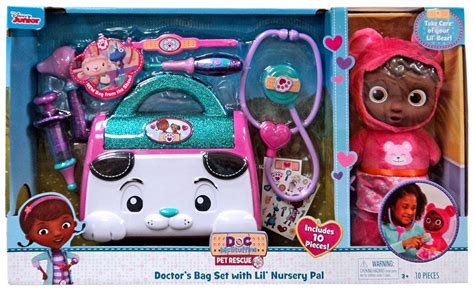 Disney Doc Mcstuffins Pet Rescue Doctors Bag Set With Lil Nursery Pal