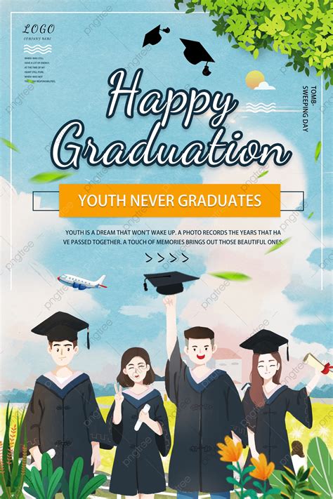 Fresh Youth Graduation Season Poster Design Template Download On Pngtree
