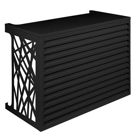 Comment cacher des tuyaux de chauffage ou de plomberie apparents dans une salle de bains ou au plafond ? Cache climatisation alu couleur anthracite taille M en ...