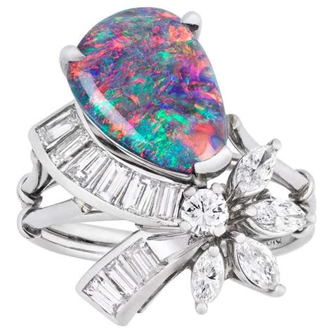 Tiffany And Co Black Opal Ring At 1stdibs Tiffany Opal Ring Tiffany