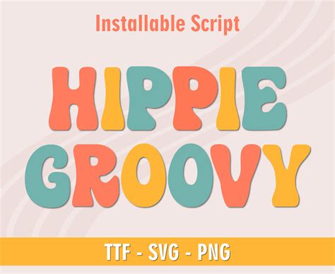 Groovy Font Retro Groovy Font Retro Font Wavy Font Groovy Font Etsy