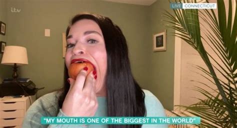 Woman With One Of World S Biggest Mouths Stuffs Full Sized Doughnuts In Live On This Morning