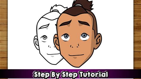How To Draw Sokka Avatar Drawingeasy Step By Step Tutorial Azkerb