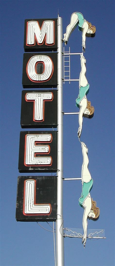 Vintage Motel Sign LONG LIVE THE DIVING LADY Mesa AZ Is Baby