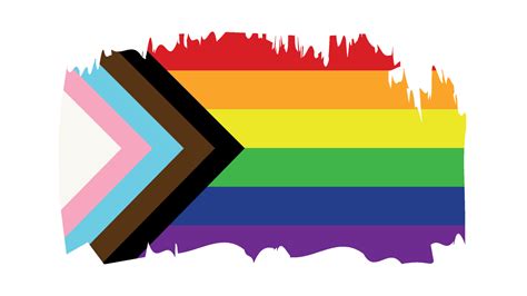 New Lgbtq Rights Pride Flag Progressive Pride Flag 12004863 Vector