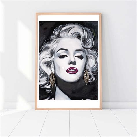 Marilyn Monroe Canvas Prints Wall Decor Canvas Wall Art Etsy