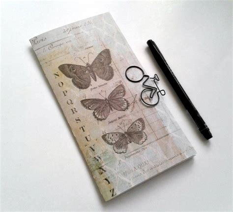 Travelers Notebook Insert Butterfly Travelers Notebook Insert Regular