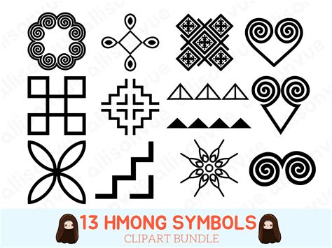 Symboles Et Motifs Tribaux Hmong Svg Png Hmong Hmoob Svg Png Etsy