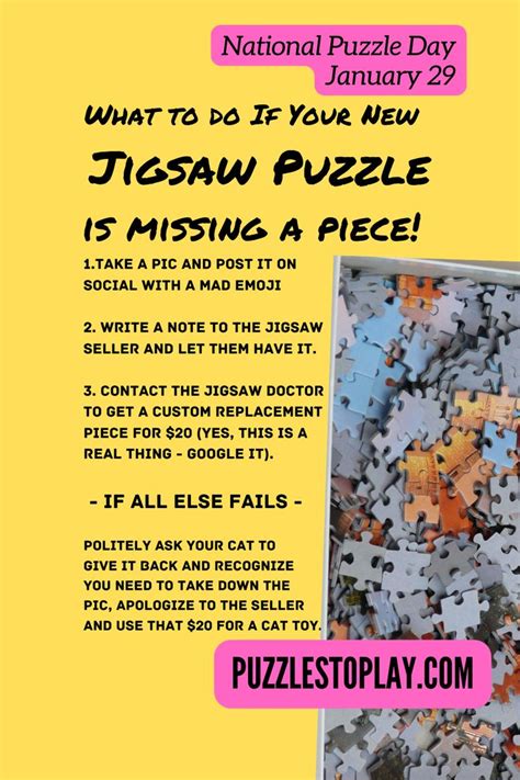 Missing Jigsaw Pieces Well Here Is What To Do To Get Your Jigsaws To