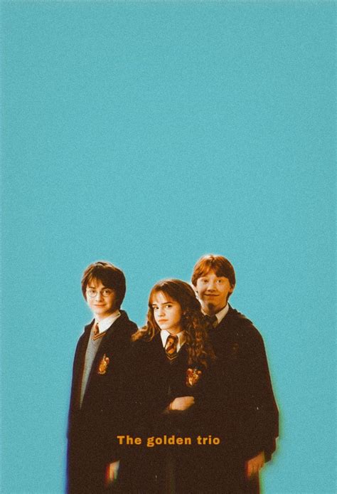 The Golden Trio Aestethic Wallpaper Harry Potter Wallpaper Slytherin