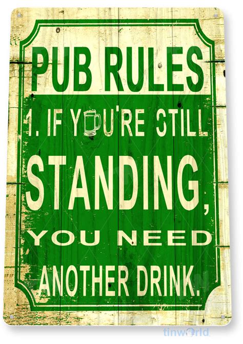Irish Pub Sign C699 Tinworld Bar And Restaurant Signs