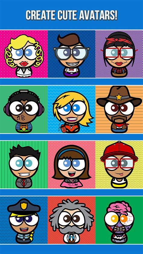 Cute Avatar Creator Make Funny Cartoon Characters For Your Contacts