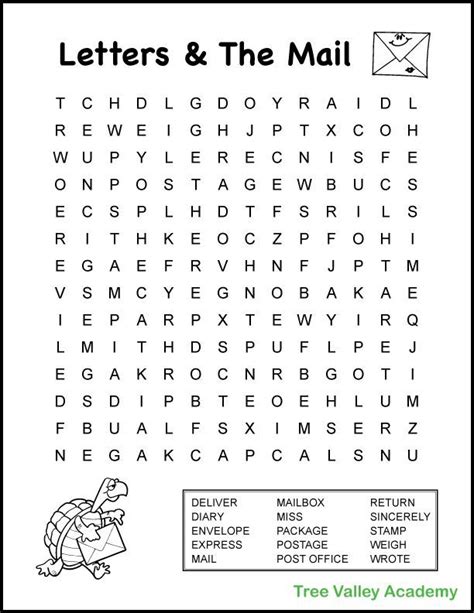 4th Grade Mail Theme Word Search 4th Grade Spelling Words 4th Grade